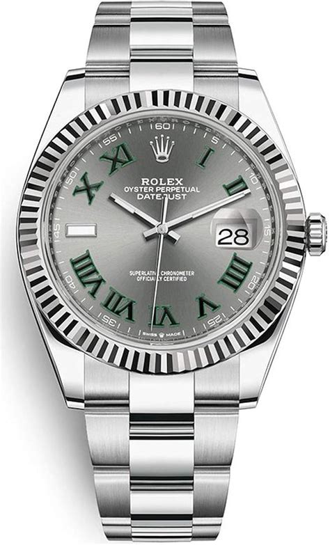 rolex datejust 41 grey roman dial